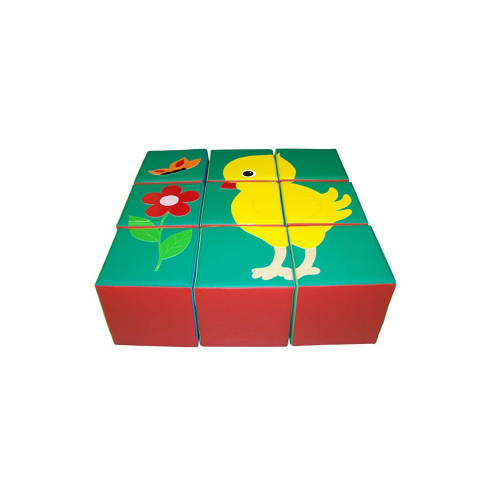 Комплект кубиков «Сложи аппликацию» Цыпленок