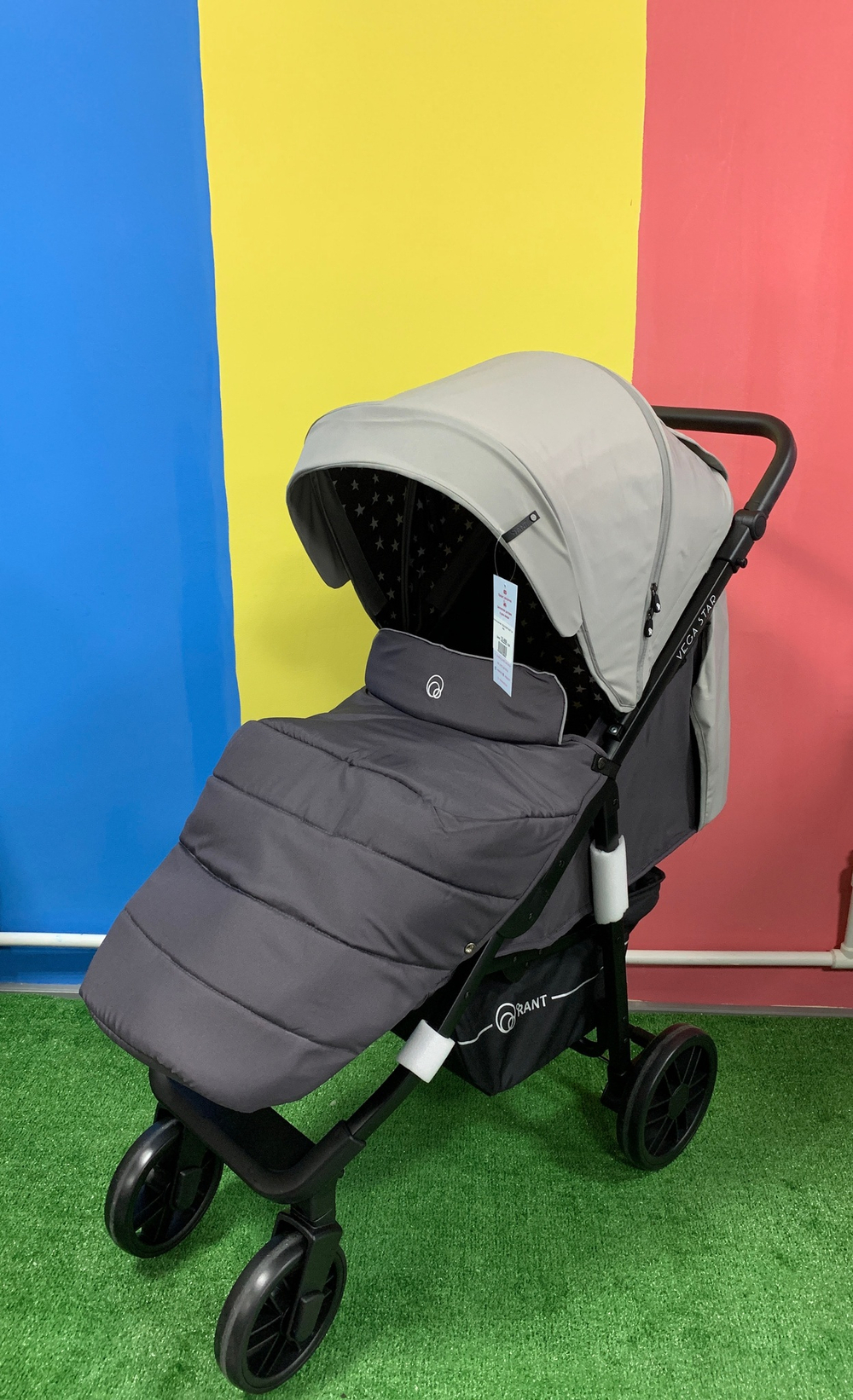 Коляска детская "VEGA STAR" RA057 Soft Grey