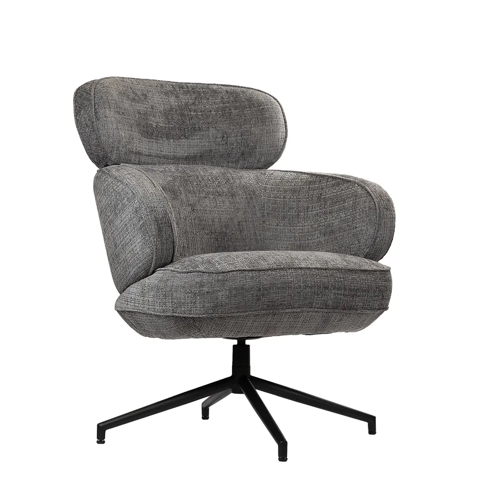 Кресло Bradex Home KING серый, шенилл