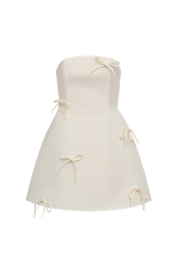 Платье мини (Night party), молочное