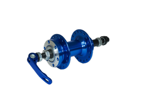 Втулка задняя WZ алюминий диск 6 болтов трещотка эксцентрик 36H ось 3/8''х135x145мм, синяя