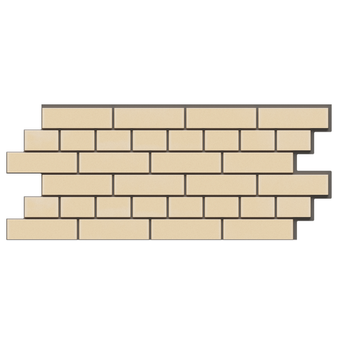 Термопанели кирпич 40 мм Светло-желтый