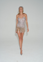 Платье Star, серебряный