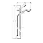 Душевой набор Hansgrohe Crometta 85 1jet 27729000