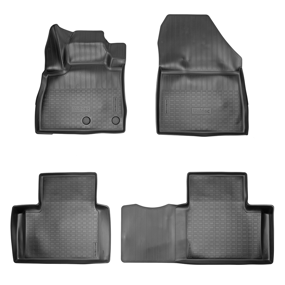 Ковры в салон Norplast/Unidec для Renault Grand Scenic IV (2016-)Полиуретан,Черный,1,2 ряд арт.NPA11-C69-704-2