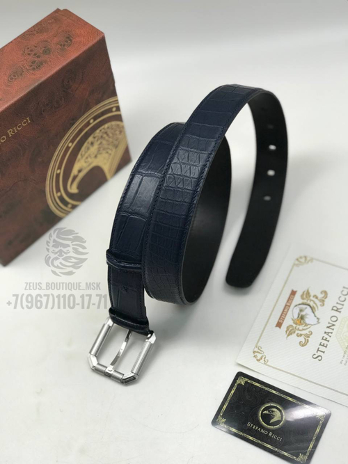 Ремень Stefano Ricci из кожи крокодила