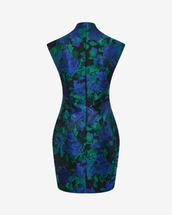 Платье-ципао из жаккарда