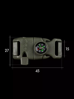 Фастекс со свистком, огнивом и компасом