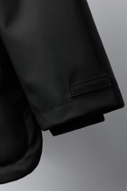 ZARA ПРОРЕЗИНЕННАЯ КУРТКА WATER REPELLENT, ЧЕРНЫЙ