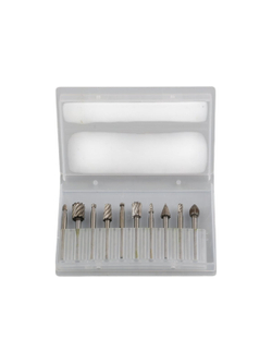 Набор фрез по дереву твердосплавные 10шт, 3мм Gigant GCMWS-10