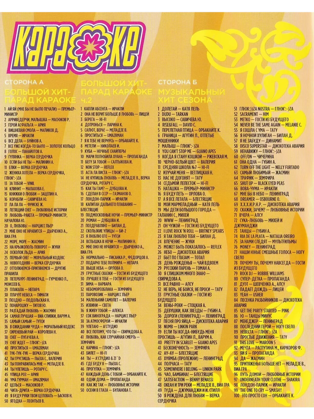 Большой хит парад (2 DVD) (Караоке DVD)