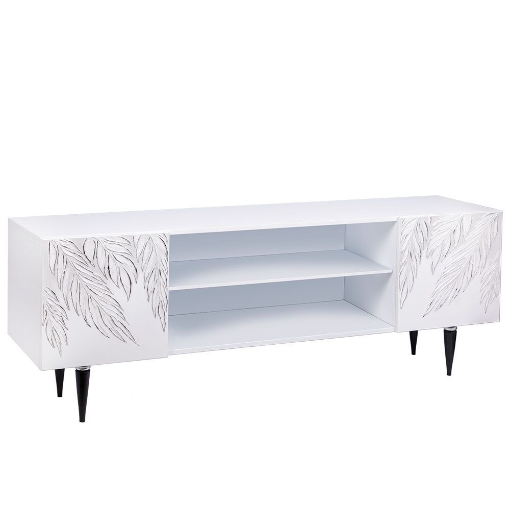 Тумба под ТВ Тропик 155см Классик Айс Сильвер Найт