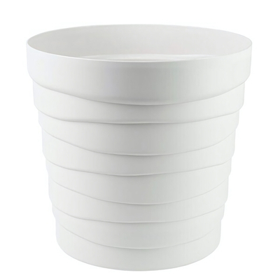 Кашпо "Бархан" с донышком (7,5л) Цв. Белый