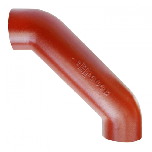 Отвод 88° канализационный чугунный без раструба SML с успокоительным участком