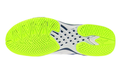 Мужские теннисные кроссовки Mizuno Wave Exceed Tour 7 AC - white/dazzling blue/light yellow