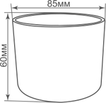 Светильник накладной,  GX53,  D85xH60мм,  IP20,  черный,  без лампы