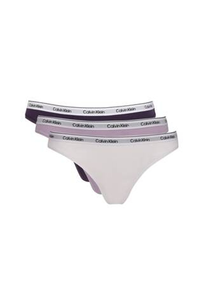 Стринги 3 пары Calvin Klein Underwear - черный(000QD5209E)