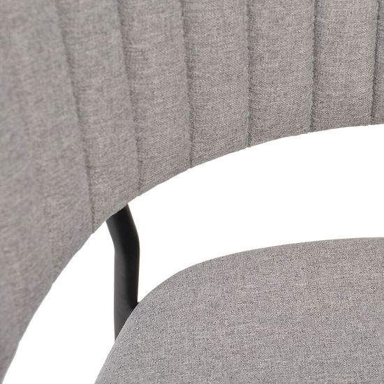 Стул Turin серый с чёрными ножками