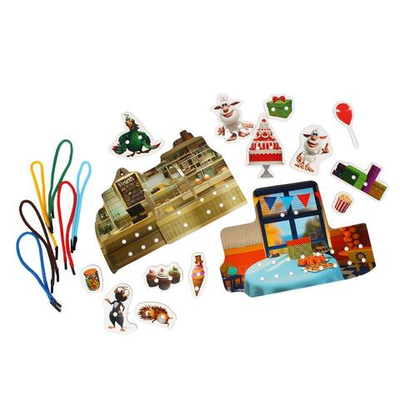 IQ-липучки со шнуровкой "Буба. Весёлые приключения" 4680107930392 (Умные игры)