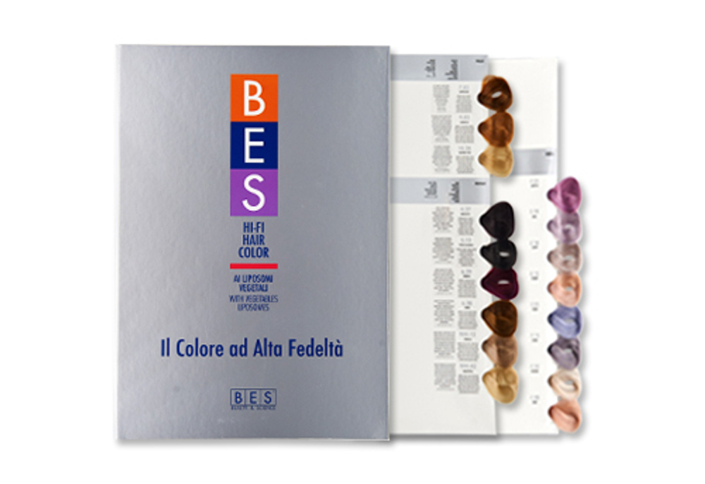 Карта цветов красителя BES HI-FI HAIR COLOR / Малая карта