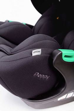 Детская коляска Peppy Monaco 3 в 1 с автокреслом Verona Black Antrazit (графитовый), рама серая