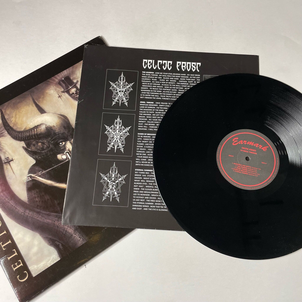 Винтажная виниловая пластинка LP Celtic Frost To Mega Therion (Italy 1999)