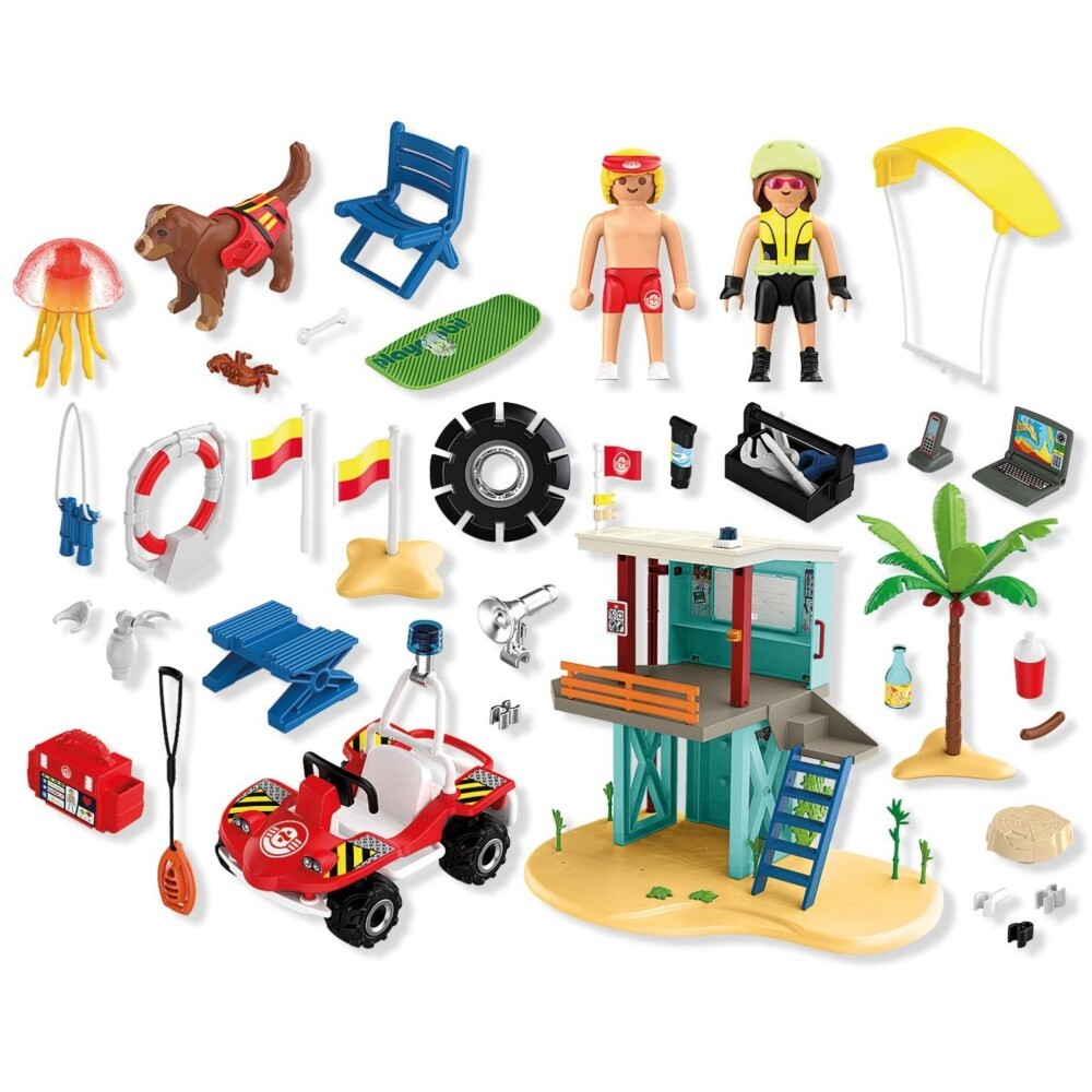 Playmobil - Спасательная вышка My Life и пляжный багги 71903