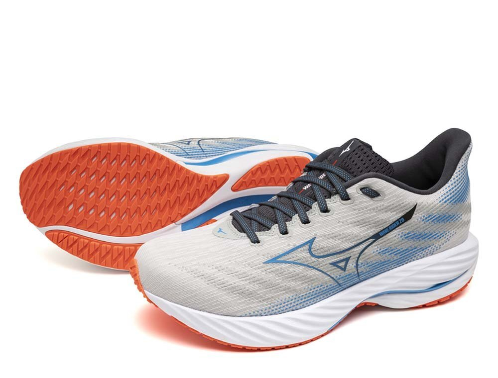 Кроссовки для бега мужские Mizuno Wave Rider 28 Бело-Синие