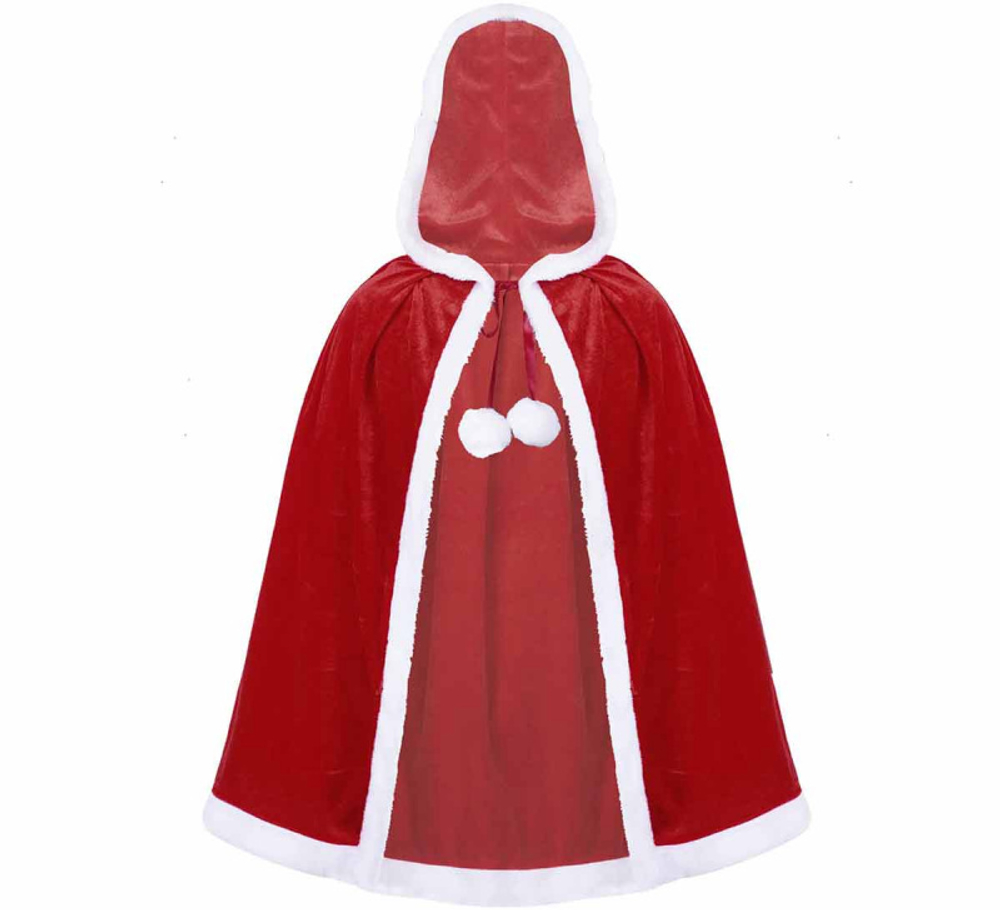 Накидка Новогодняя с капюшоном "Mantle christmas", длина 90см