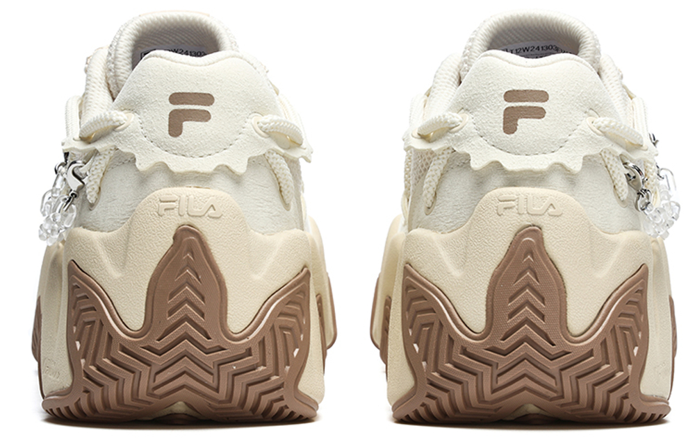 FILA FUSION Fashion Daddy Shoes "White Beige" Women"s