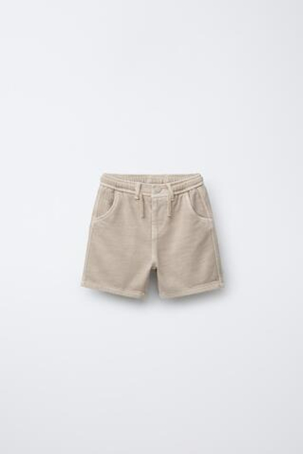 ZARA БЕРМУДЫ STANDARD SOFT TOUCH, ЭКРЮ