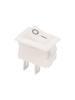 Выключатель клавишный 250В 3А (2с) ON-OFF бел. Micro (RWB-101) Rexant 36-2012