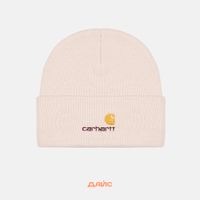  Шапка Carhartt WIP American Script Beanie артикул:I034235_moonbeam - купить в магазине Дайс