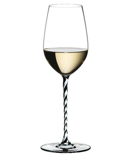 Riedel Fatto a Mano Фужер для вина Riesling/Zinfandel 395мл с черно-белой ножкой