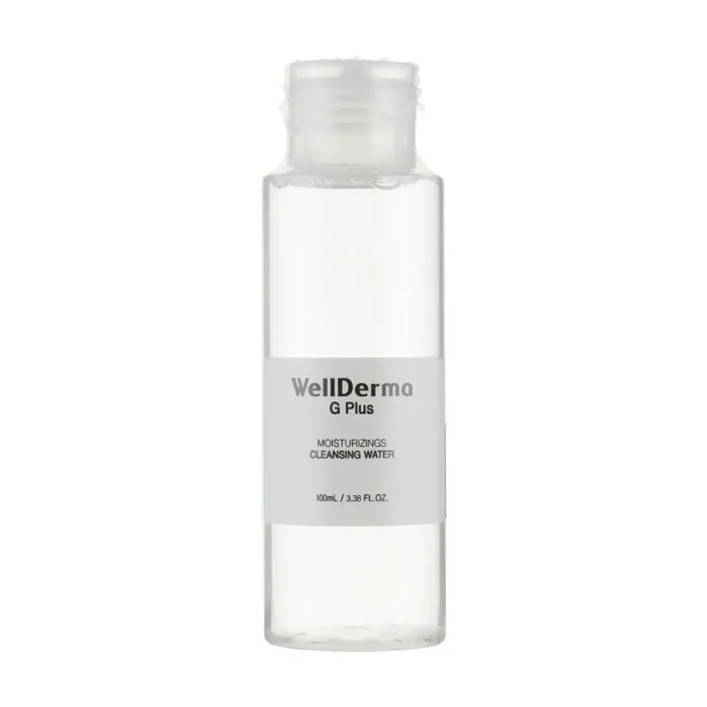 Жидкость для снятия макияжа WellDerma G Plus Moisturizing Cleansing Water 100 мл