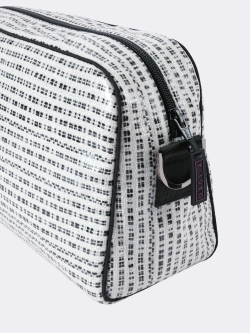 Косметичка дорожная черно-белая OLA OLA