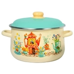Кастрюля эмал конич 5,5л 1с47я Чайный домик