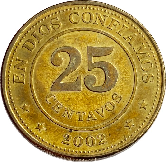 25 сентаво 2002 Никарагуа