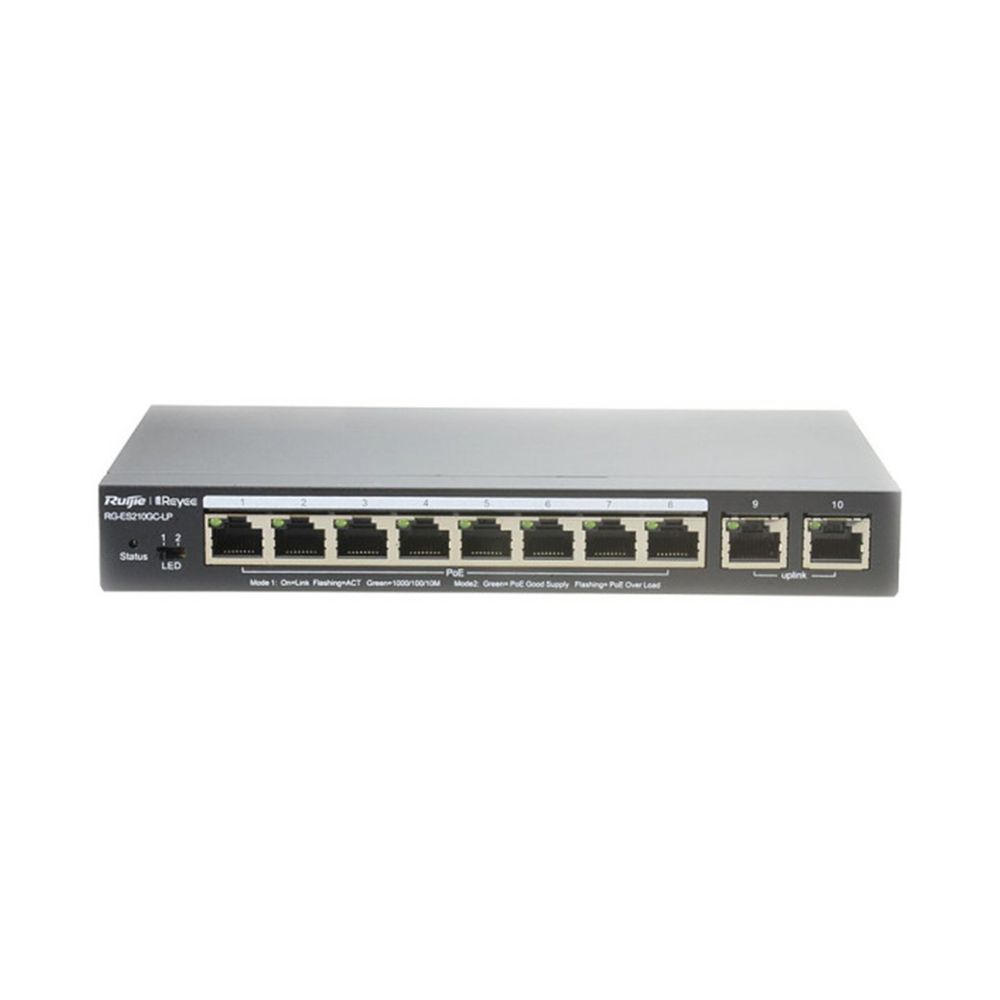 RG-ES210GC-LP PoE коммутатор Ruijie Reyee
