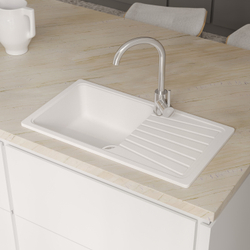 Смеситель для кухни Domaci Равенна DM-030922 нержавеющая сталь