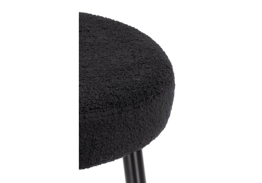 Барный стул Plato black fabric