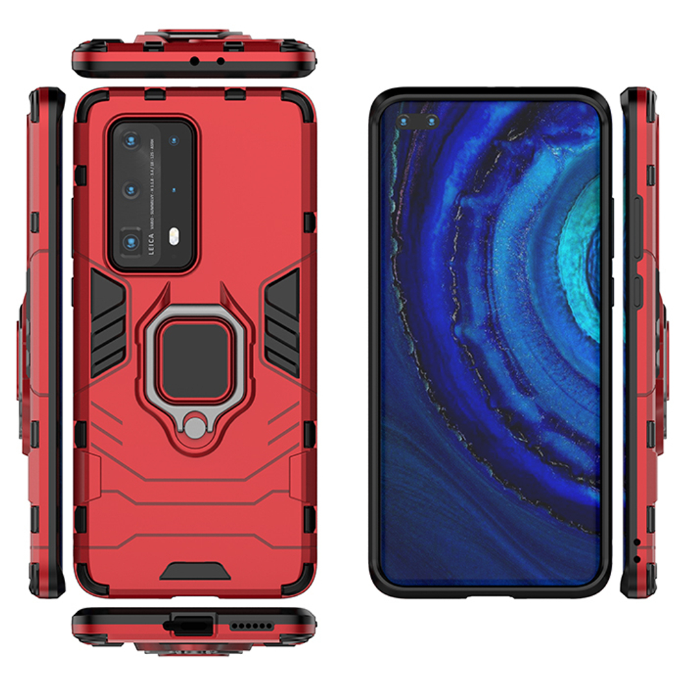 Противоударный чехол с кольцом Panther Case для Huawei P40 Pro+