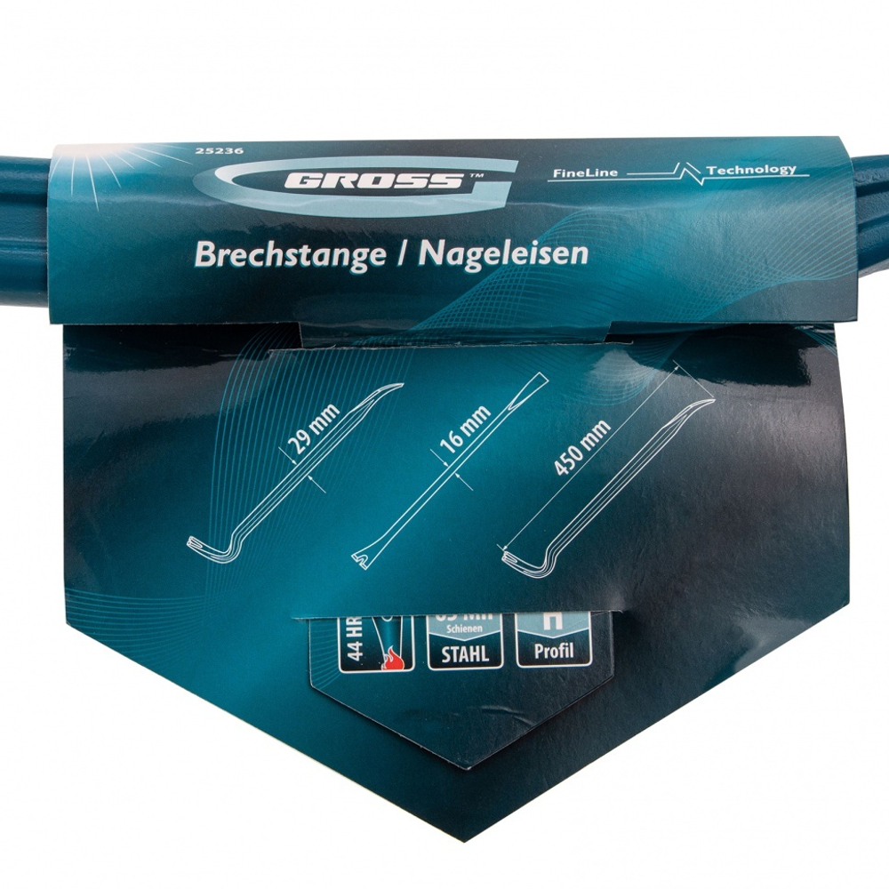 Лом-гвоздодер, двутавровый профиль, 450 х 29 х 16 мм Gross