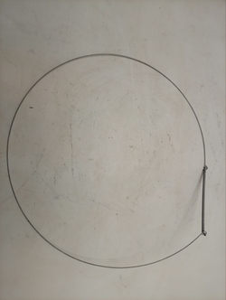 VMUF501B кт19 Хомут крепления манжеты стиральной машины Indesit Ariston (внешний) б/у