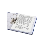 Регистратор 75мм BRAUBERG, покрытие пластик, с уголком, синяя