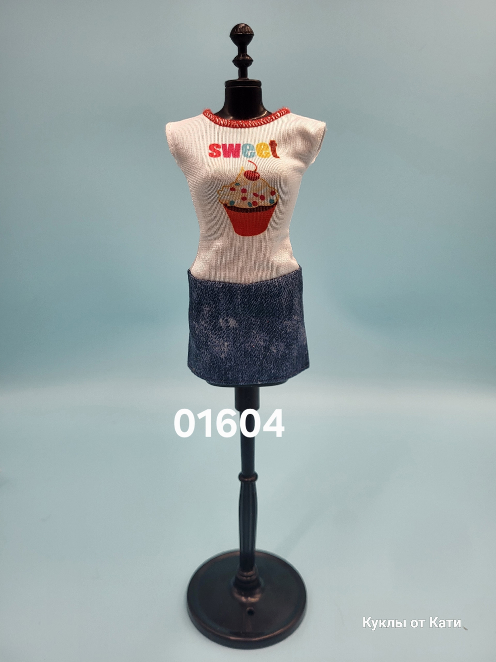 Одежда для куклы Барби винтаж платье 01604