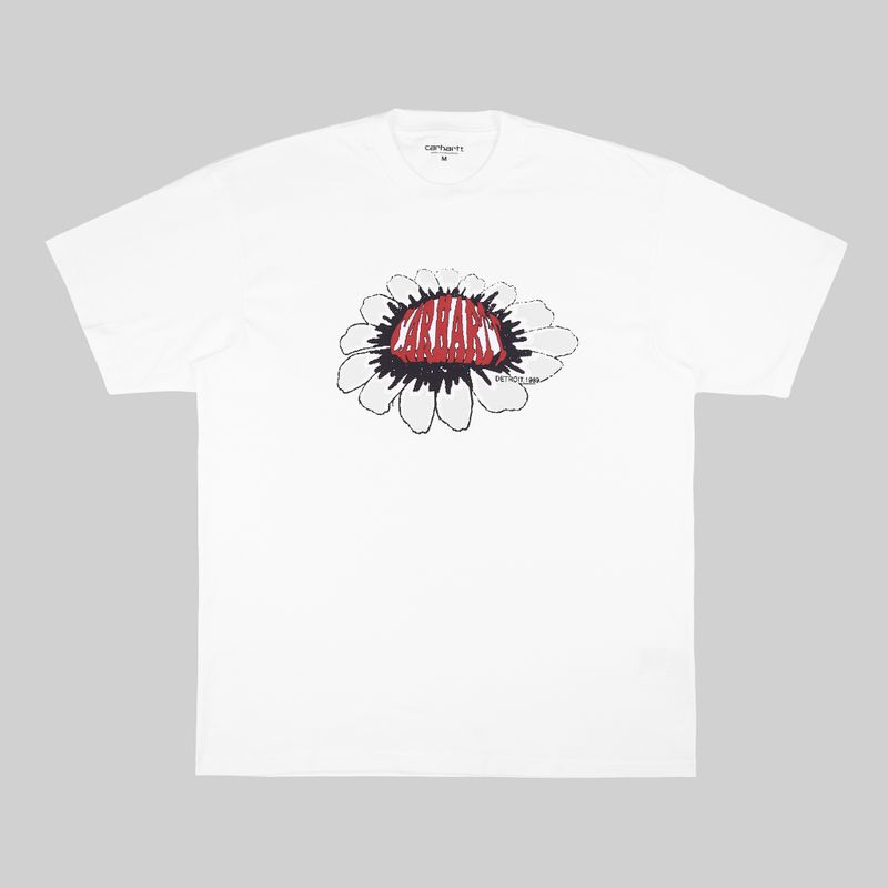 Футболка мужская Carhartt WIP Pixel Flower артикул:I033161_white - купить в магазине Дайс