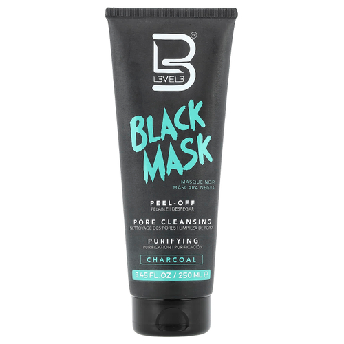 Level 3, Black Mask, древесный уголь, 250 мл (8,45 жидк. Унции)