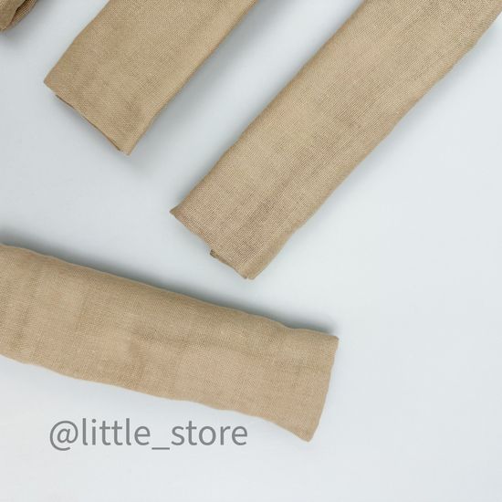 Комплект платочков муслиновых, Песочный