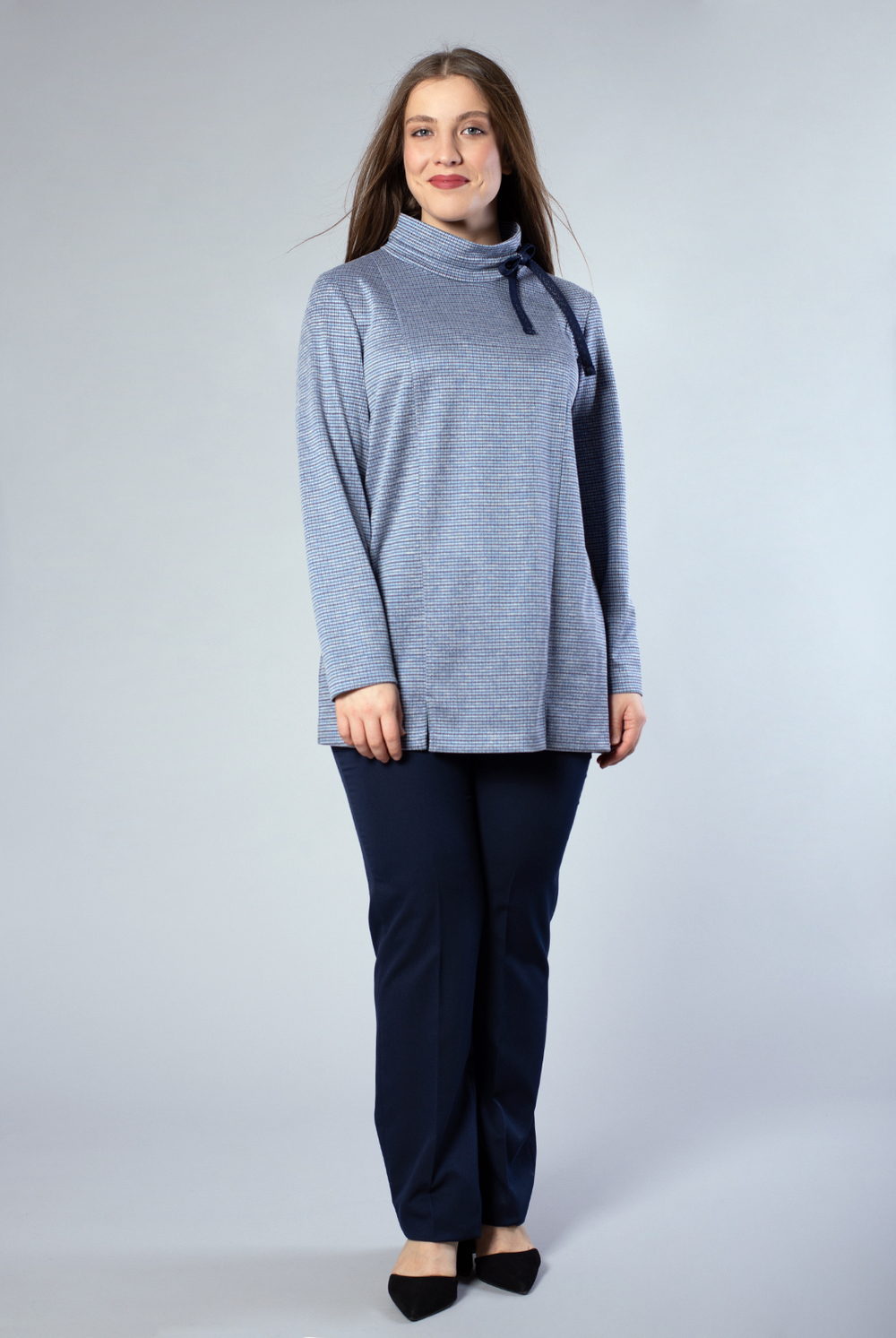 Джемпер женский 3853ЛП, гусин.лапка #225ГЛа033853ЛП